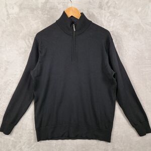 UNTUCKit‎ Sweater Black Size XL 100% Extra Fine Merino Wool